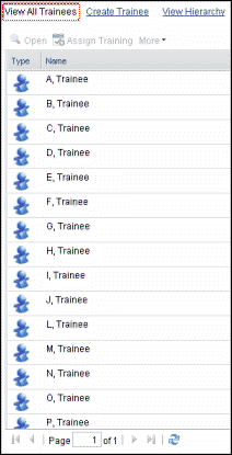 View All Trainees link
			 